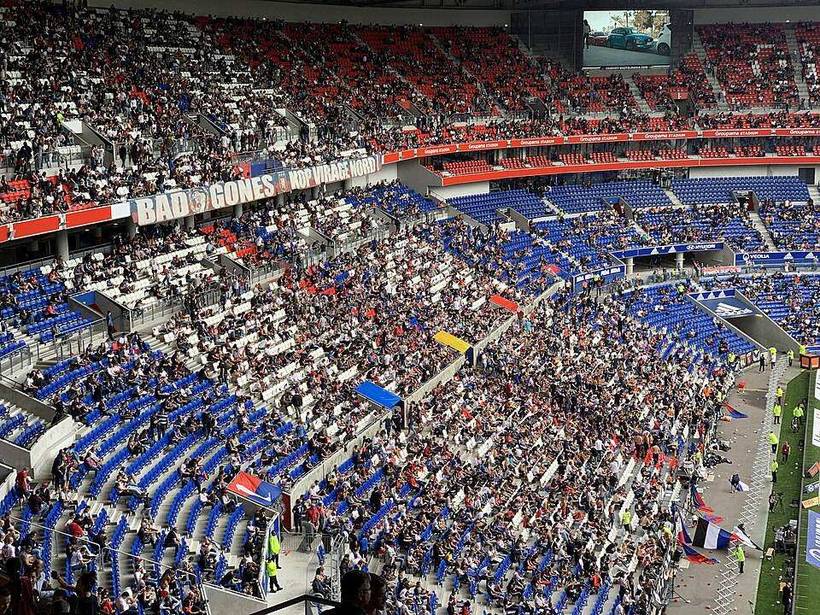 Les tribunes garnies du Groupama Stadium, à Décines, un soir de match